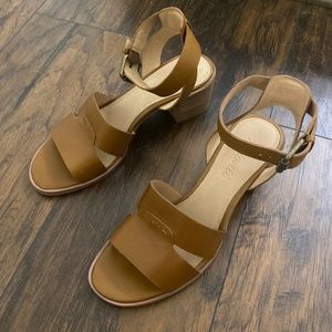 Madewell Stiched Mid-Heel Sandals